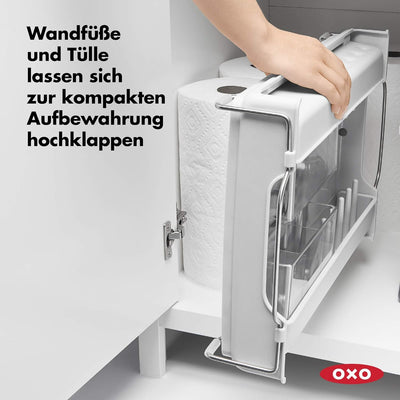 OXO Good Grips Klappbarer Abtropfständer Einklappbarer Geschirrständer, Einklappbarer Geschirrstände