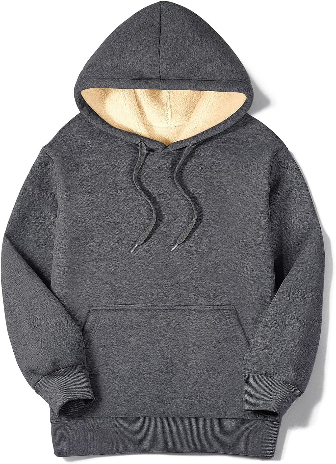 TOMEEK Damen Winter Warmes Sweatshirt Fleece Sherpa Gefütterter Pullover mit Kapuze Lässiger Sportli