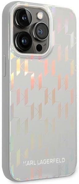 Karl Lagerfeld KLHCP14XLGMMSV3 hülle für iPhone 14 Pro Max 6,7" hardcase Silber/Silver Monogram Irid