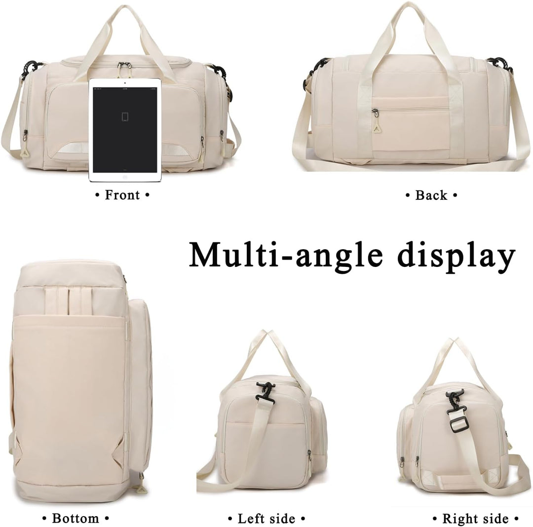 Sporttasche Damen Herren Reisetasche, SUNYBLIS Sporttaschen 40L mit Schuhfach Nassfach Sportrucksack