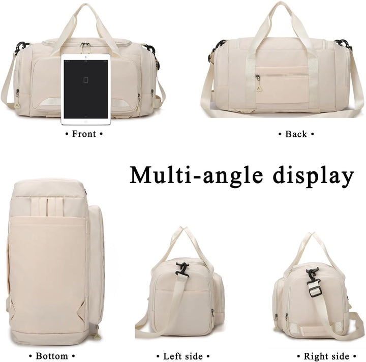 Sporttasche Damen Herren Reisetasche, SUNYBLIS Sporttaschen 40L mit Schuhfach Nassfach Sportrucksack