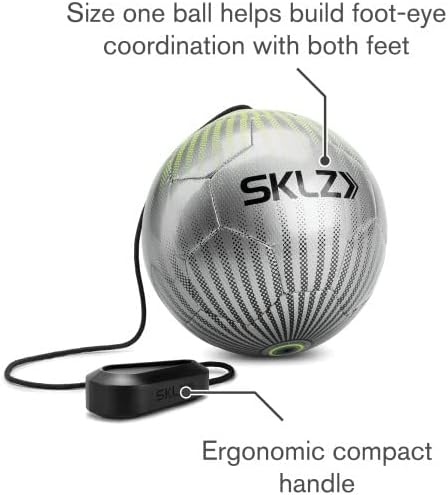 SKLZ Star-Kick Football Rebounder, Football Training Equipment, Kick Trainer Einheitsgrösse Volt, Ei