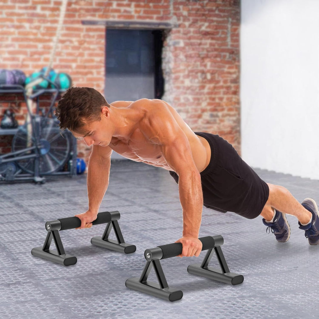 SELEWAERE Calisthenics Equipment Liegestützgriffe - Rutschfest Parallettes Handstand Griffe Robuste