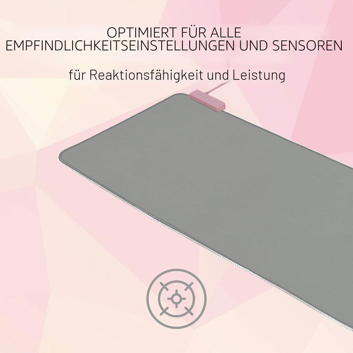 Razer Goliathus Extended Chroma Quartz - Extra grosse weiche XXL Gaming Maus-Matte mit RGB Beleuchtu