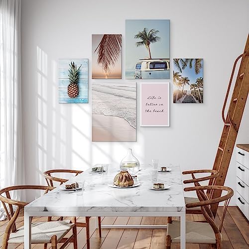 Muralo - Wandbilder Set - Leinwand Bilder Set Aufhängefertig - Bilder für Wohnzimmer Schlafzimmer -