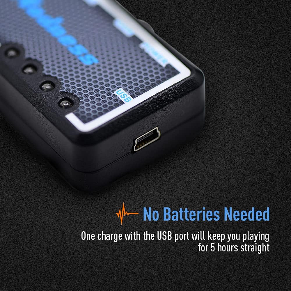 SONICAKE Mini Verstärker Gitarren Chorus Effekt AMP Kopfhörer Verstärker Pocket wiederaufladbar Gita