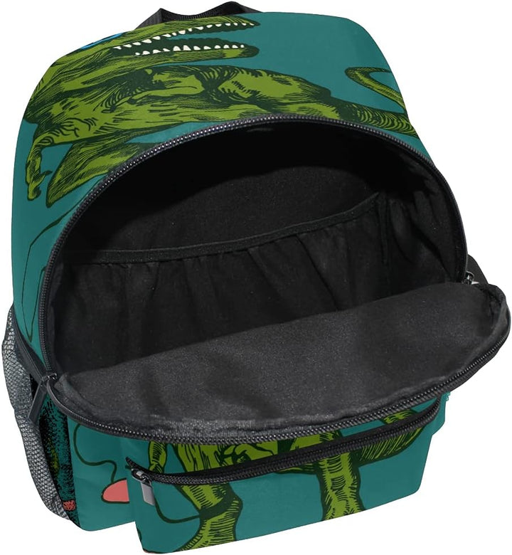 Blauer Dinosaurier-Rucksack für Kleinkinder, niedlicher Kinder-Rucksack für Kinder, Jungen, Kinderga