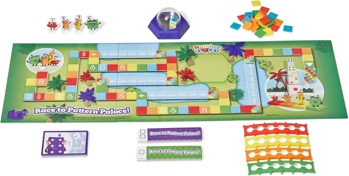 Learning Resources Numberblocks Brettspiel „Wettlauf zum Musterpalast“, Numberblocks-Geschenke, Math