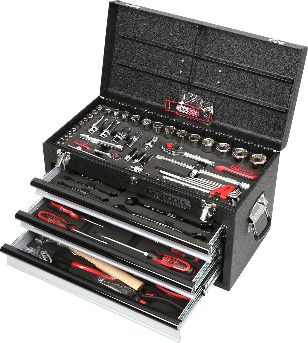 KS Tools 918.0100 1/4"+1/2" CHROMEplus Universal-Werkzeug-Satz, 99-tlg. GEAR