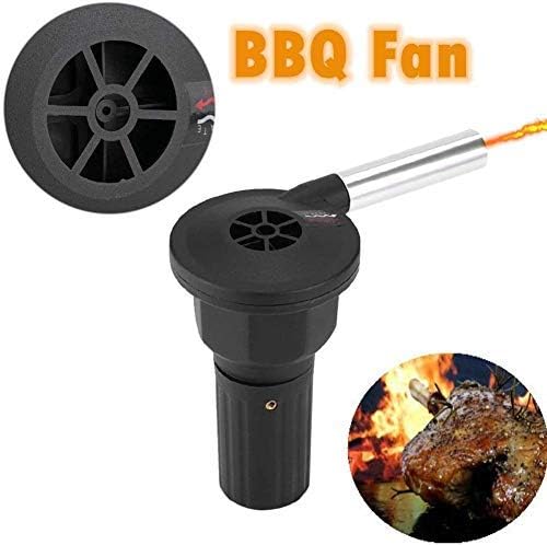 Zunate BBQ Fan, Grill Fön Barbecue Blower Grillgebläse Batterie, für Outdoor Camping Picknick Charco