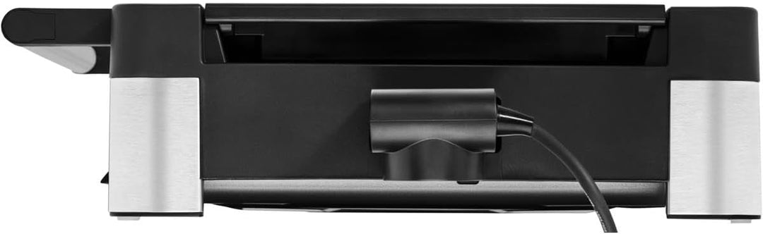 WMF Lono Elektro Tischgrill mit Glasdeckel, beschichtete Grillplatte, 2200 Watt, edelstahl matt