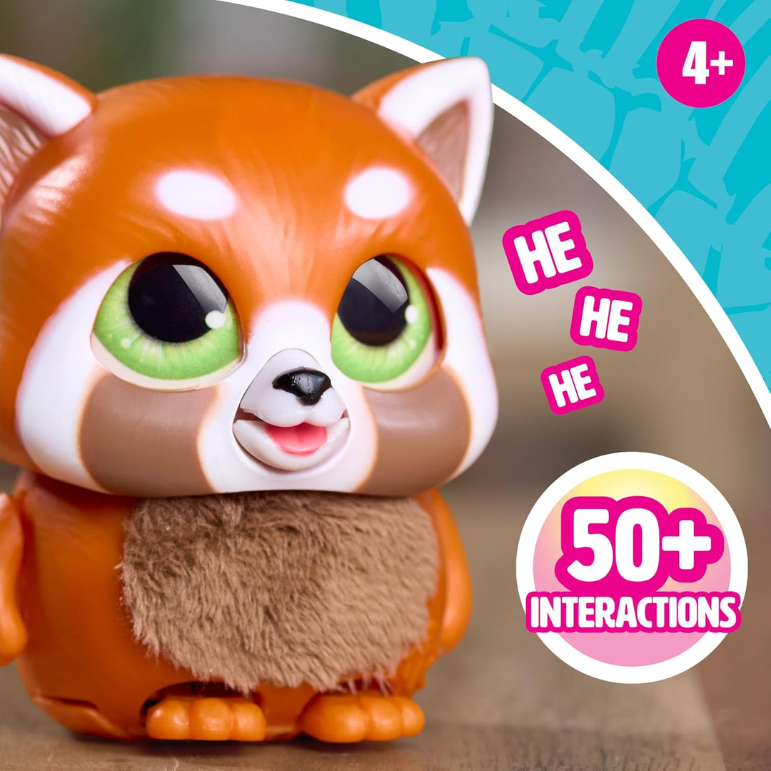 Just Play furReal Handfuls – Shy, der Rote Panda, 8,9 cm grosses, interaktives Spielzeug für Jungen,