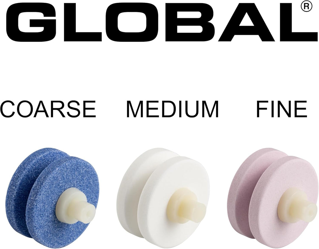 Global - G-913 3-stufiger Keramik-Wasserschärfer, Edelstahl