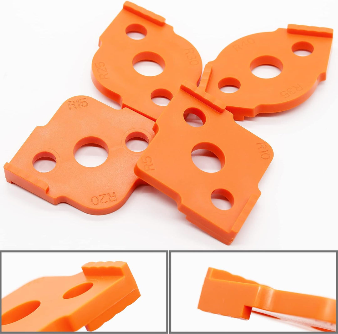 Abrundfräsen Vorlage Radius Vorrichtung Fräserschablonen Eckradiusfrässchablonen ABS + CNC Hochhärte
