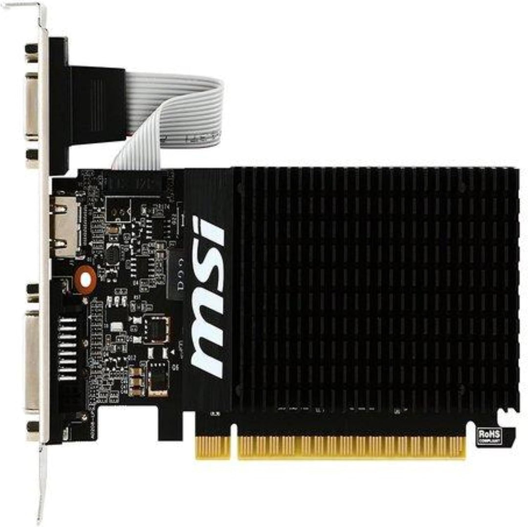 MSI GeForce GT710 GT 710 2GD3H LP MSI NVIDIA GT 710 2GB Low Profile PASSIVE Single, MSI NVIDIA GT 71
