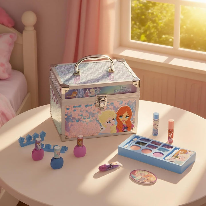 Disney Frozen Kinderschminke Set | Mädchen Make-up Set mit Lipgloss, Nagellack und mehr | Geburtstag