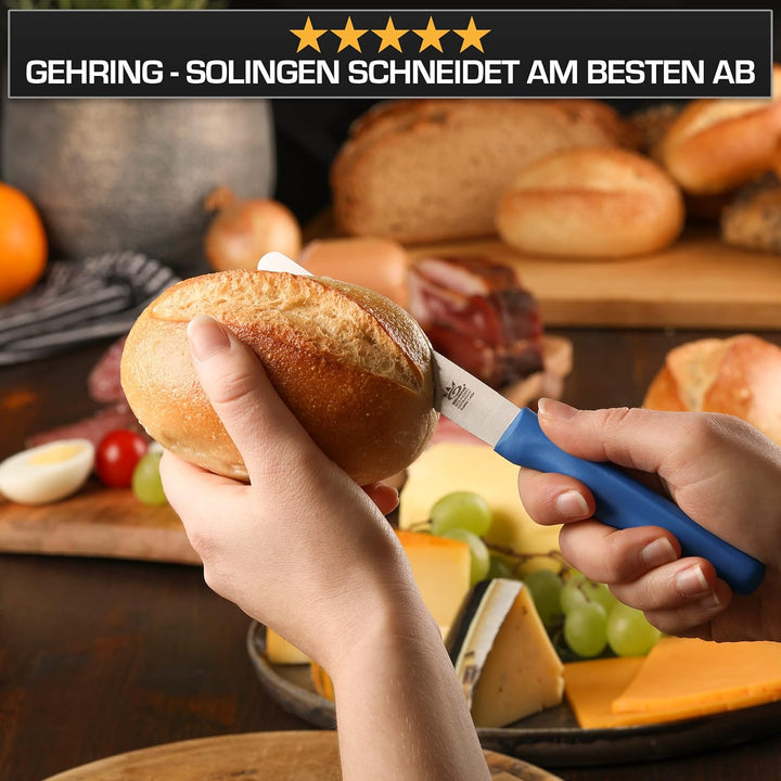 SOLINGEN| Frühstücksmesser Konfigurator- Wellenschliff, rostfreier Edelstahl | Made in Germany, eisg