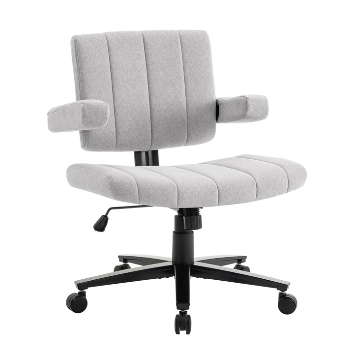 Criss Cross Chair mit Rädern, verstellbarebreite Armlehne Criss Cross Chair, Anti-Grip-StoffKomfort