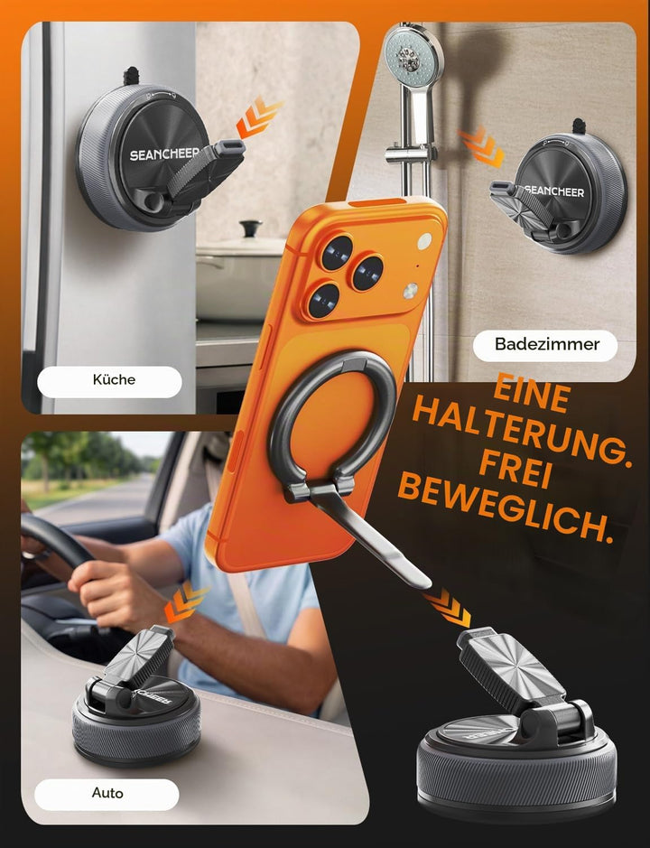 SEANCHEER S-68 Abnehmbare 2-in-1 Handyhalterung Auto für MagSafe