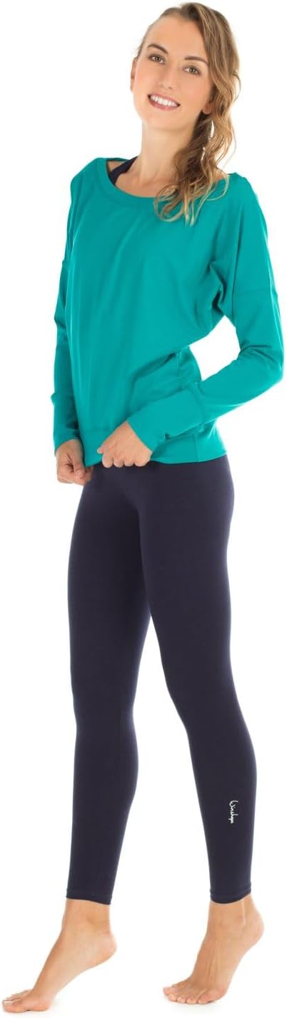 Winshape Damen Freizeit Sport Dance Fitness Longsleeve WS2 S Ocean-green, S Ocean-green