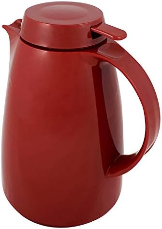 Helios Servitherm Kunststoff-Isolierkanne, rot, 1 Liter 1000 ml Rot, 1000 ml Rot