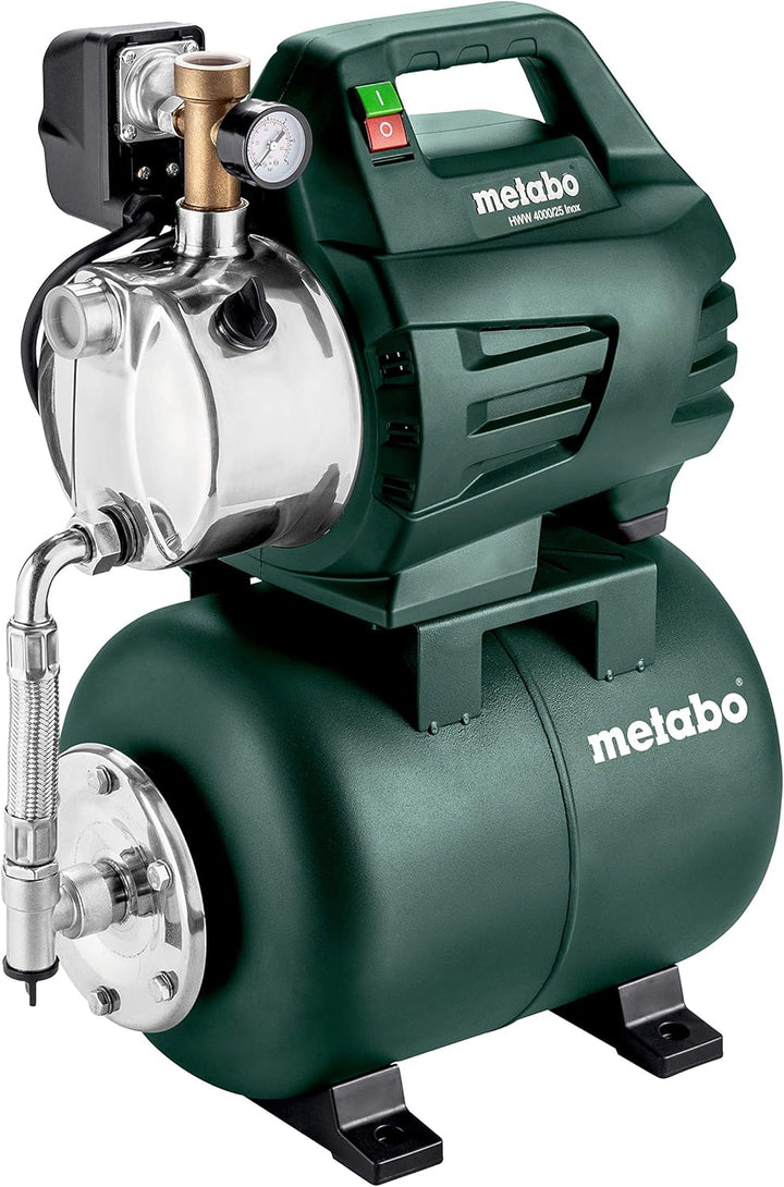 Metabo Hauswasserwerk HWW 4000/25 Inox – 600982000 – Nennaufnahmeleistung: 1100 W – Max. Fördermenge