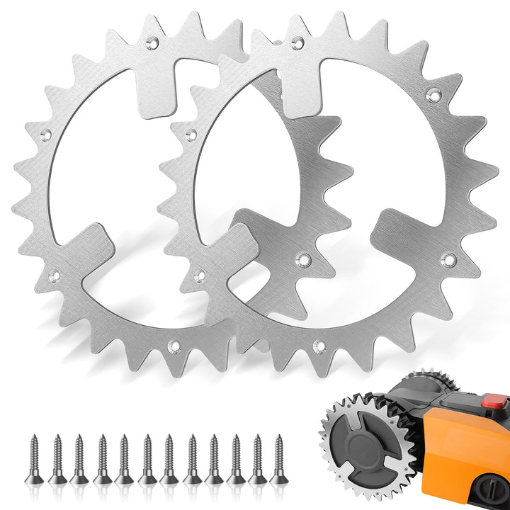Edelstahl Mähroboter Spikes für Worx WR141E / WR142E / WR143E / WR165E / WR167E Mähroboter, Traktion
