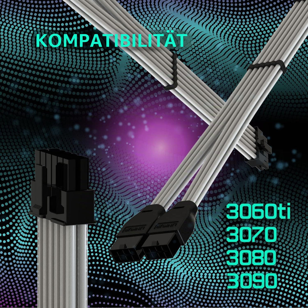 LINKUP - Kompatibel mit NVIDIA RTX3000 Ampere Founders Edition FE GPU┃Teflon-Hochleistungs-Netzteila