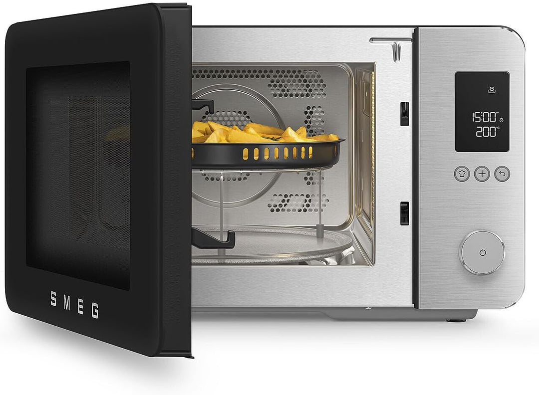 MOC02BLMEU FORNO MWO COMBI. GRILL 27 LT ELETT. 2100 W NERO O Mattschwarz, Mattschwarz