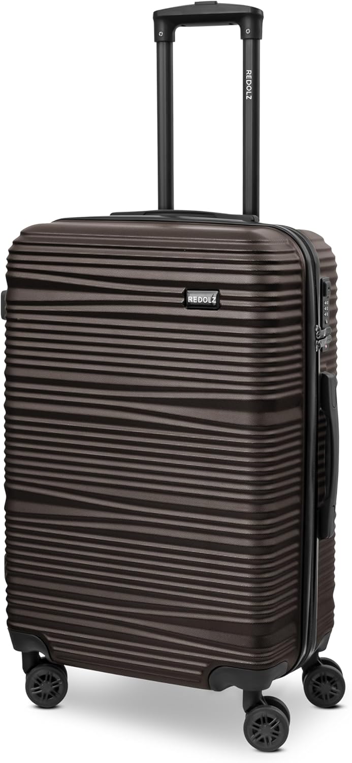 REDOLZ mittelgrosser Hartschalen Check-in Koffer | Trolley 43 x 26 x 67 cm aus hochwertigem ABS-Mate