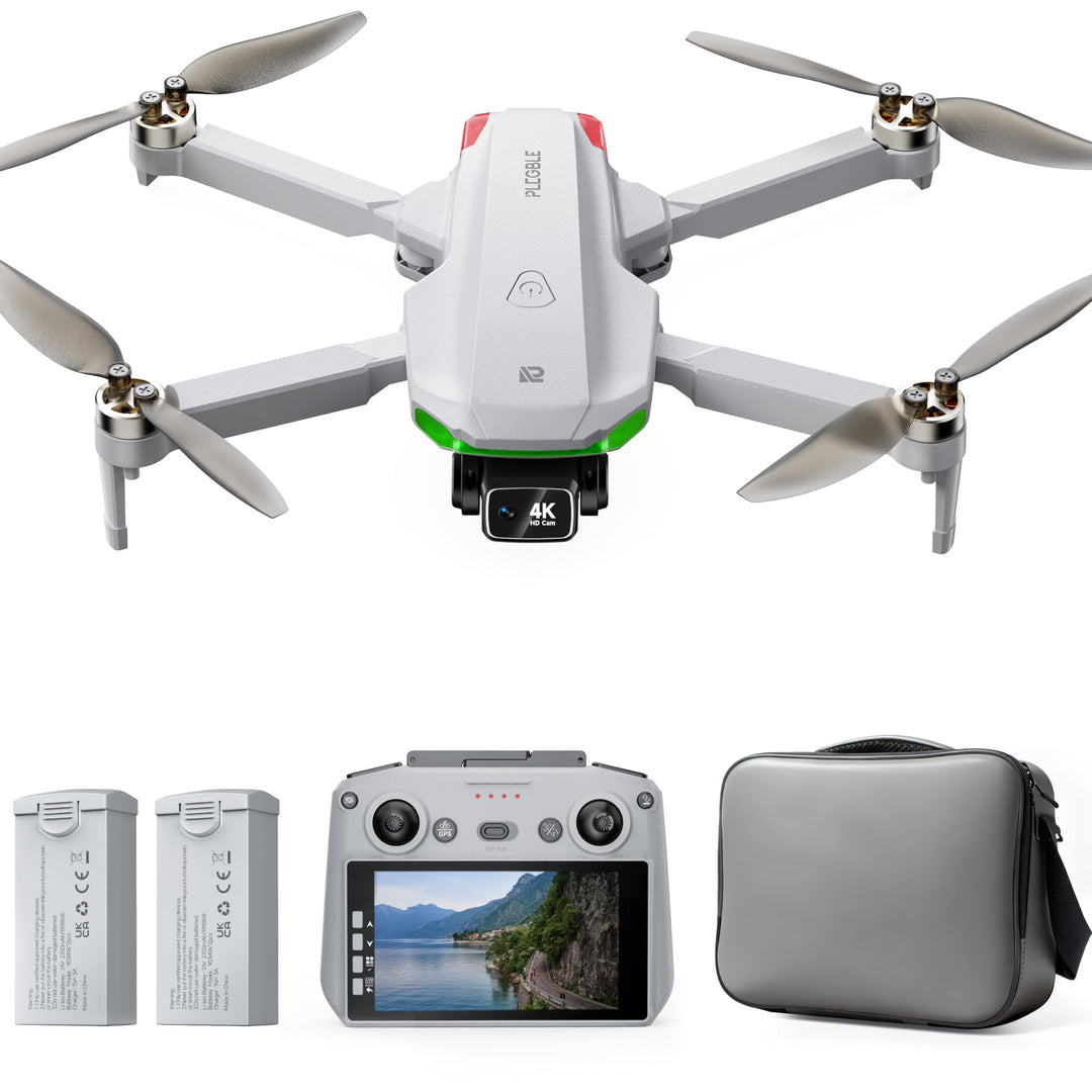 GPS Drohne mit Kamera EIS 4K für Erwachsene, mit Bildschirm auf Controller, 70 Minuten Flugzeit, 10