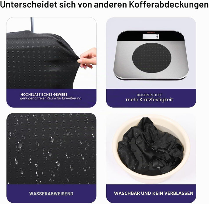 7-Mi Reisegepäck Protector Koffer Abdeckung 19"-30" Gepäckschutzhülle, S (Passend für 19 "-20" Troll