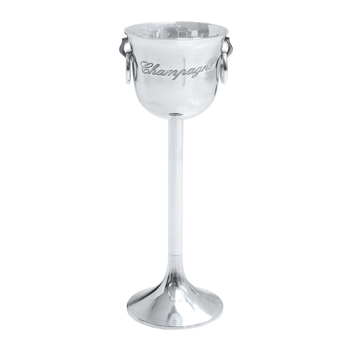 Riess Ambiente eleganter Sektkühler Champagne 75cm Silber poliert Flaschenkühler Flaschenhalter Flas