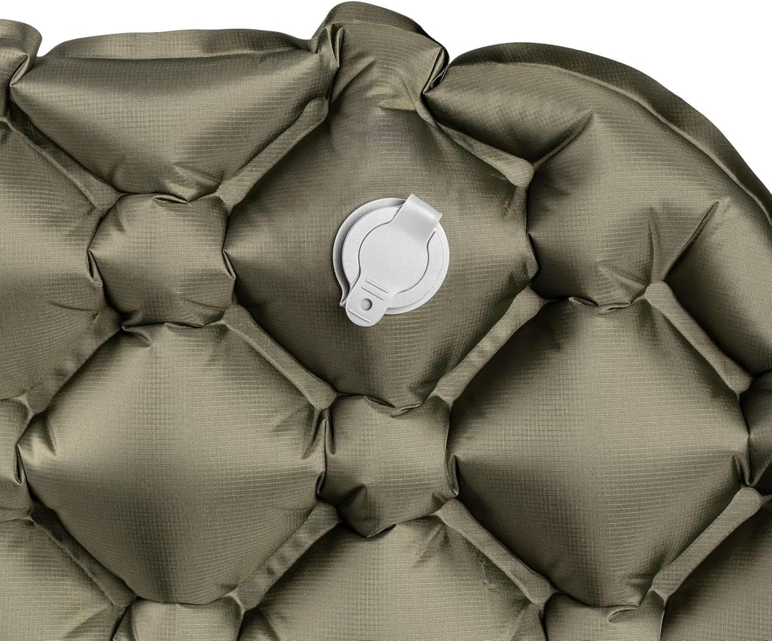 Einzelmatratze 188x58cm Olive - Ultraleichte Faltbare Isomatte für Camping, Wasserfestes Sitzkissen