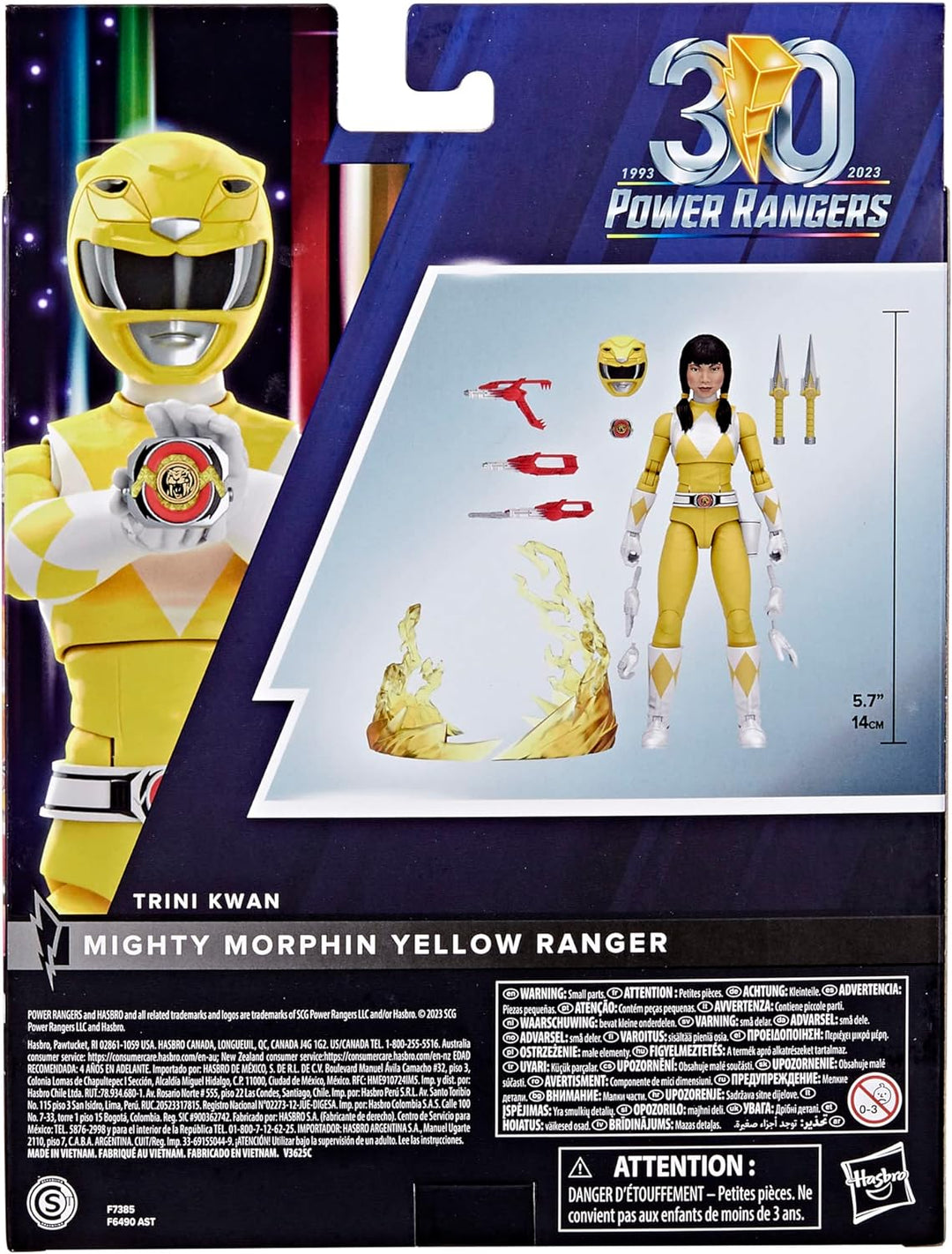 Power Rangers Lightning Collection Remastered Dekofigur Mighty Morphin Ranger, 15 cm, Gelb
