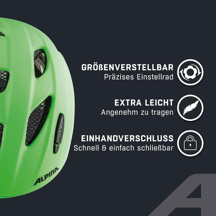 ALPINA XIMO L.E. - Leichter, Sicherer & Bruchfester Fahrradhelm Mit Optionalen LED-Licht Für Kinder