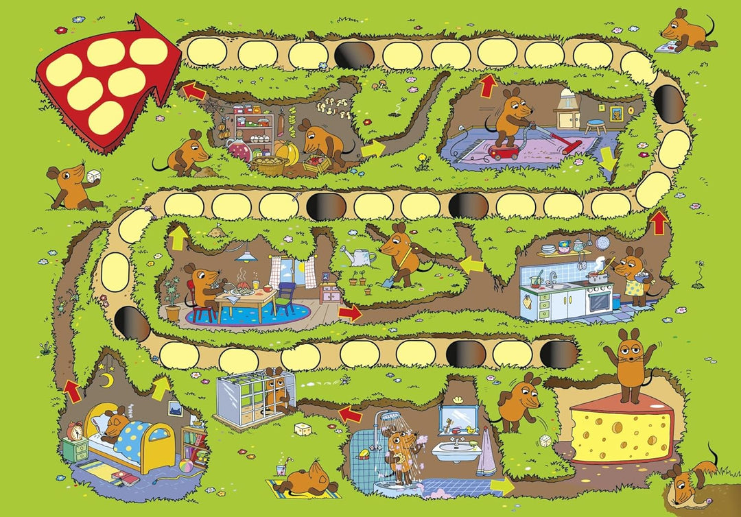 Schmidt Spiele 40598 Die Maus, Spielsammlung, Bunt & 40505 Maus, Mausefalle, Kinderspiel, bunt Bundl