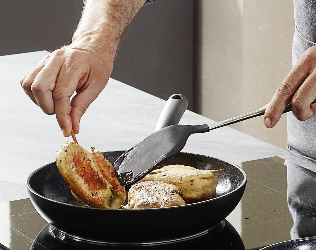 Fissler Pfannen-Set 2-teilig 24 + 28 cm Essential Black – Aluminiumpfannen beschichtet, Keramik, Ind