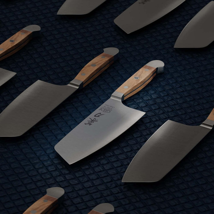 Güde Solingen - Chai Dao M, China Kochmesser geschmiedet, 16 cm, Olivenholz, ALPHA OLIVE, Doppelkrop