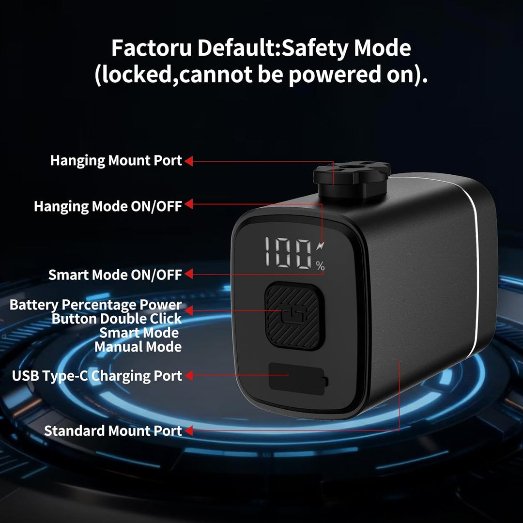 Smart LED Fahrradlampe 1000 Lux, Auto On/Off, Auto Lichtsensor, Ganz aus Aluminium, 2800mAh Akku USB