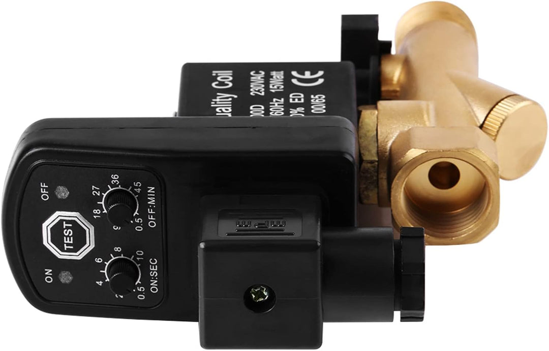 G1/2 DN15 Automatisches Ablassventil, Luftkompressor-Ablassventil, Elektronisches Zeitgesteuertes Ab