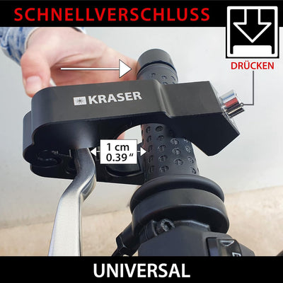 KRASER KR720B Motorrad Bremshebelschloss, Hochwertig Sicherheitsschloss, CNC, Motorradschloss Vespa