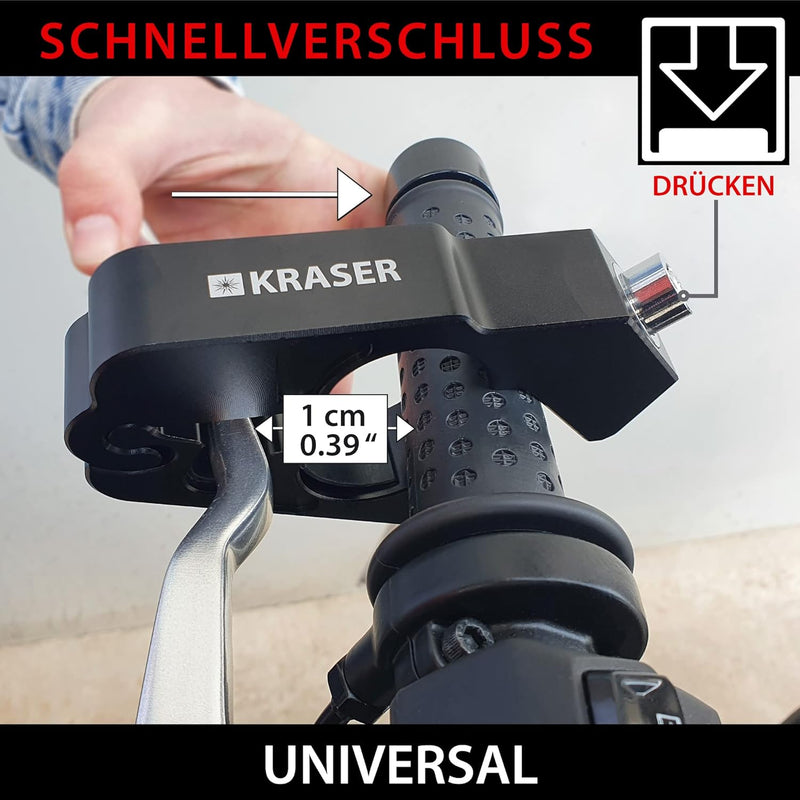 KRASER KR720B Motorrad Bremshebelschloss, Hochwertig Sicherheitsschloss, CNC, Motorradschloss Vespa