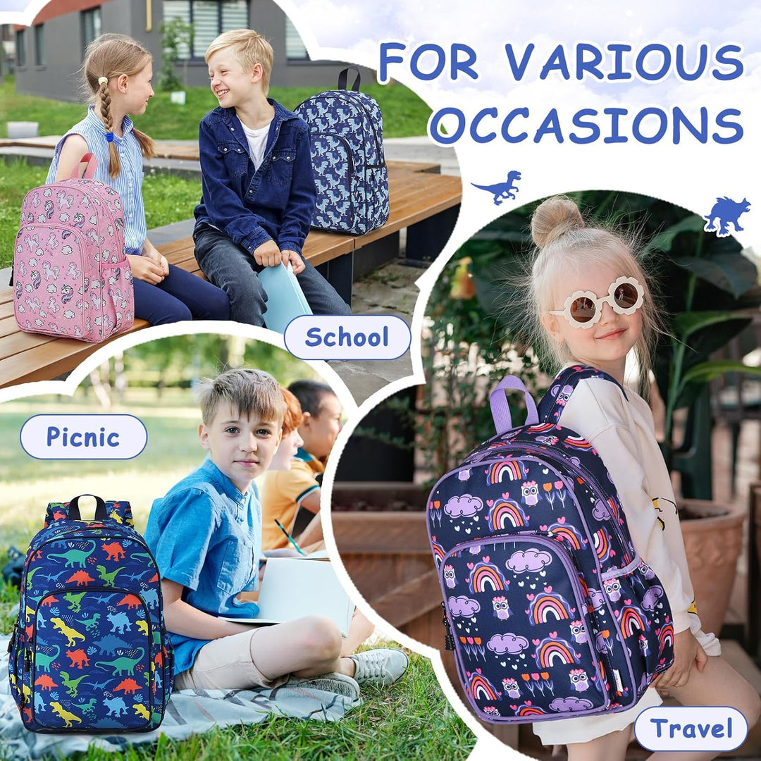 RAVUO Kinderrucksack Jungen,Niedlich Kinder Rucksack Schulrucksack für 6-9 Jahre Vorschulrucksack Ki