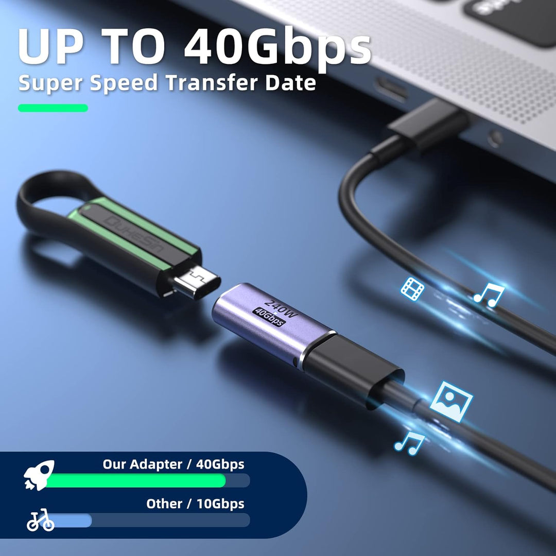 USB-C-Kupplung (4 Stück) Buchse auf Buchse Adapter Mit PD 240W 40Gbps 8K 60hz Video Kompatibel für T