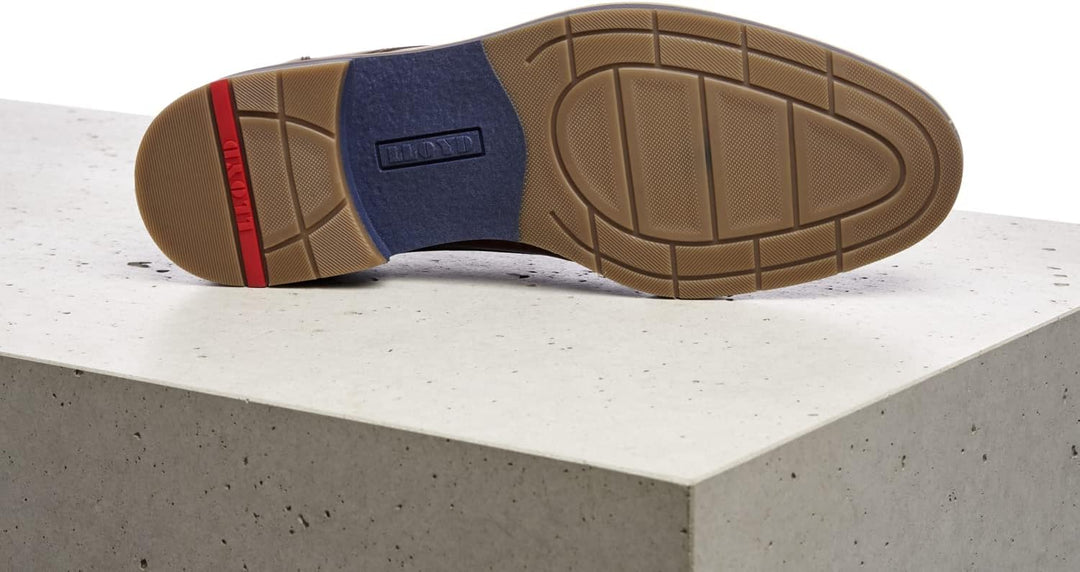 LLOYD Herren Schnürhalbschuhe Langston, Männer Businessschuhe 41 EU Braun, 41 EU Braun