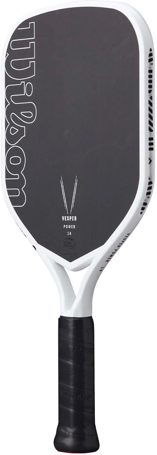 Wilson Vesper Power 14 Pickleball-Schläger, Dynamisches Design, Verlängerter Griff, Hybrid-Oberfläch