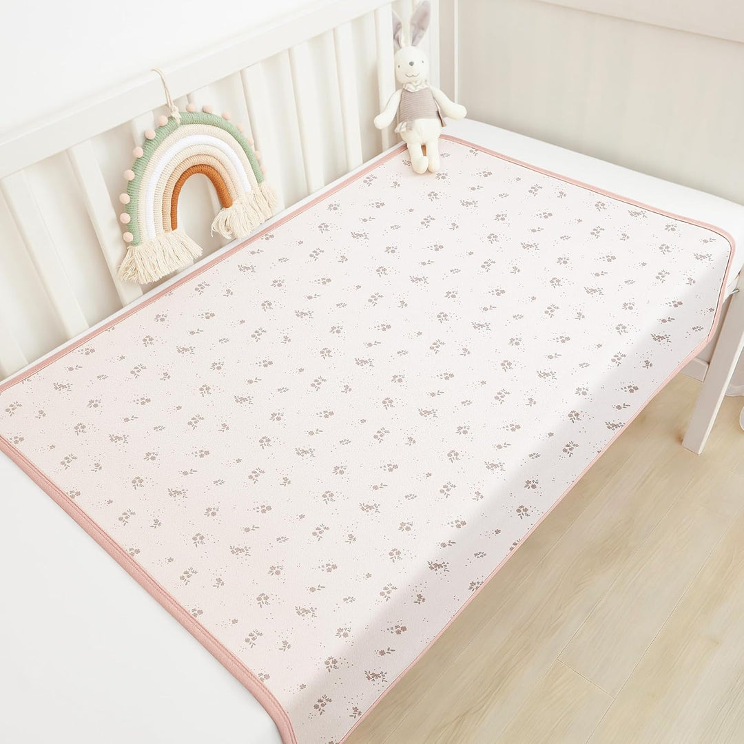 Susurration 2er Pack Bettunterlage Wasserdicht Kinder 75x90 cm Waschbar Unterlage Bett Weich Nässesc
