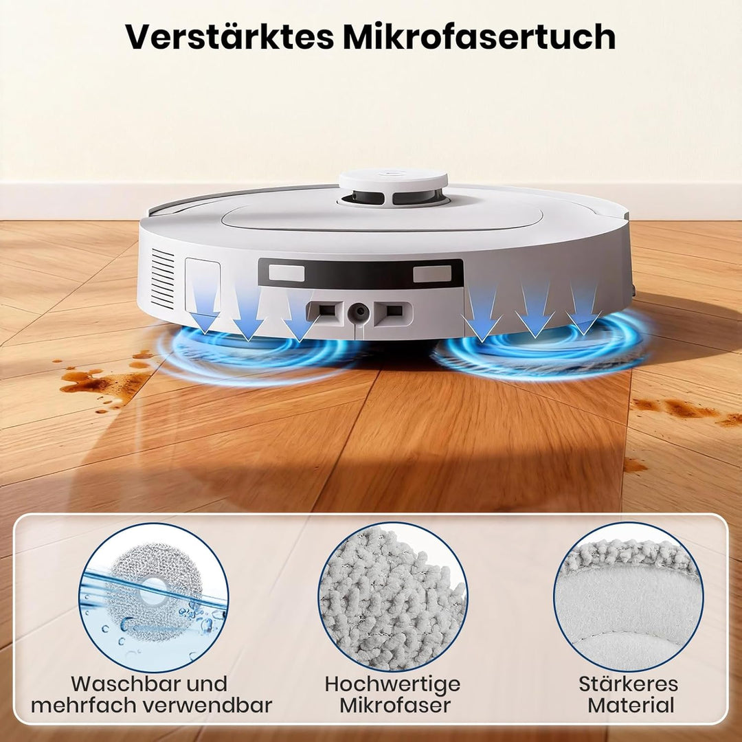 25 Stück Ersatzteil Zubehör für Ecovacs Deebot T30C Omni / T30C Saugroboter, 2 Hauptbürste, 6 Wischt
