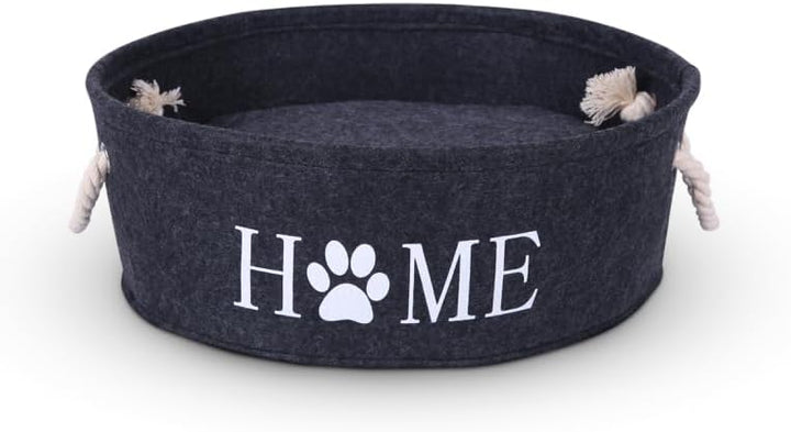 Bestlivings Katzenkorb Ø40cm - inkl. Kissen - Katzenbett Home - Katzenschlafplatz aus Filz rund, Fil